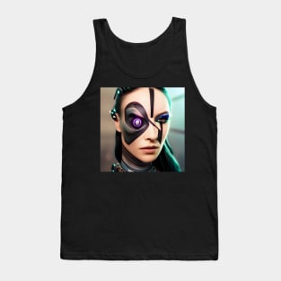 Enhanced Cyberpunk Woman Tank Top